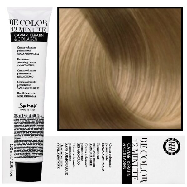 Be Hair Be Color 12 minute - farba do włosów bez amoniaku, 100ml 8,0 | Jasny Blond