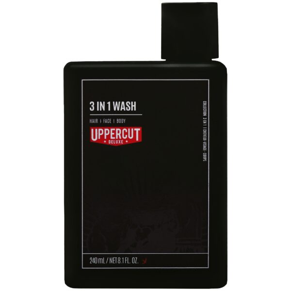 Uppercut Deluxe 3 in 1 Wash - kosmetyk 3 w 1 do mycia włosów, twarzy i ciała, 240ml
