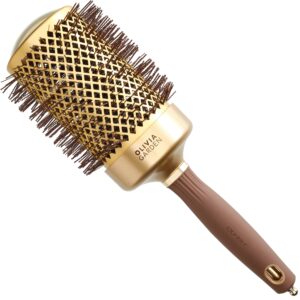 Olivia Garden Expert Blowout Shine Gold & Brown - szczotka do stylizacji włosów 65 mm