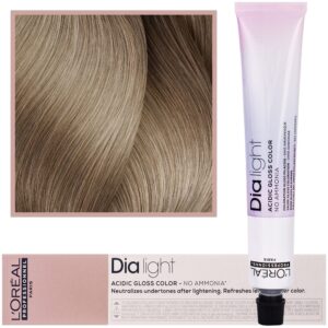 Loreal Dia Light - profesjonalna farba do włosów, 50ml 10.12 Bardzo Bardzo Jasny Blond Popielato-Opalizujący
