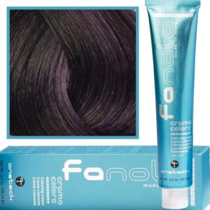 Fanola Crema Color farba - profesjonalny krem koloryzujący, 100 ml 4.2 | Średni Brąz Fioletowy