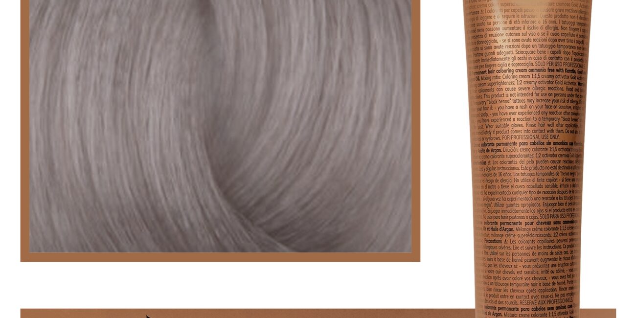 Fanola Oro Therapy - farba do włosów bez amoniaku, pełna paleta kolorów 10,1 | Blond Platynowy Popielaty