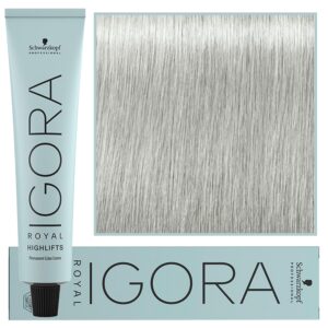 Schwarzkopf Professional Igora Royal Highlifts - farba do włosów o rozjaśniającej formule, 60ml 10-21 | Ultra Blond Popielaty Cendre