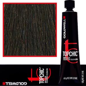 Goldwell Topchic - profesjonalna farba do włosów, 60ml 4-G Średni Złoty Brąz
