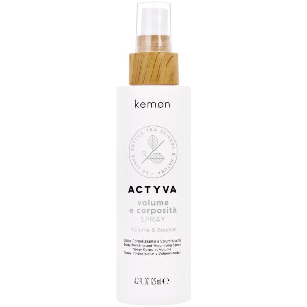 Kemon ACTYVA Volume E Corposita - fluid w sprayu pogrubiający włosy cienkie, 125ml