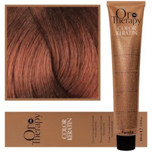 Fanola Oro Therapy - farba do włosów bez amoniaku, pełna paleta kolorów 7,4 | Miedziany Blond