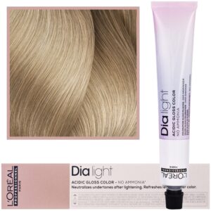 Loreal Dia Light - profesjonalna farba do włosów, 50ml 10.32 Bardzo Bardzo Jasny Blond Złocisto-Opalizujący