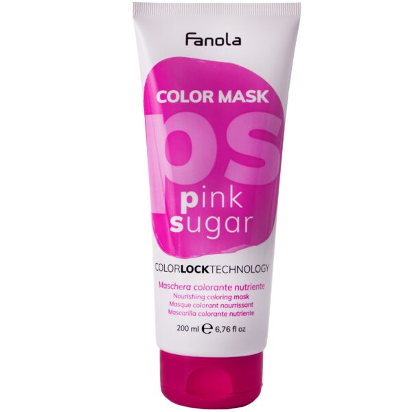 Fanola Color Mask - maska koloryzująca do włosów, różne kolory 200ml Pink Sugar