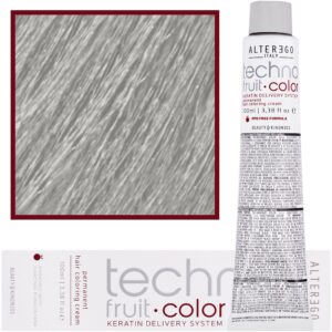 Alter Ego Technofruit Color – farba z keratyną do trwałej koloryzacji włosów, 100ml 10/11 | Platynowy Blond Intensywnie Popielaty