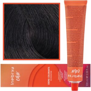 Inebrya Color - farba krem koloryzujący do włosów, 100ml 1 | Czysta Czerń