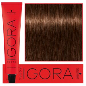 Schwarzkopf Professional Igora Royal - trwała farba do włosów o innowacyjnej formule, 60ml 5-57 | Jasny Brąz Złoto Miedziany