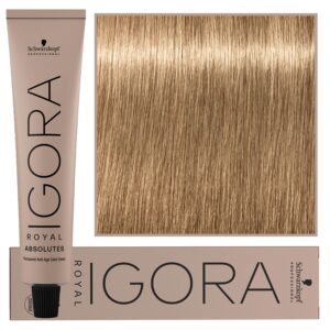 Schwarzkopf Professional Igora Royal Absolutes - trwała farba do włosów z kolagenem, 60ml 9-40 | Extra Jasny Blond Beżowy Naturalny