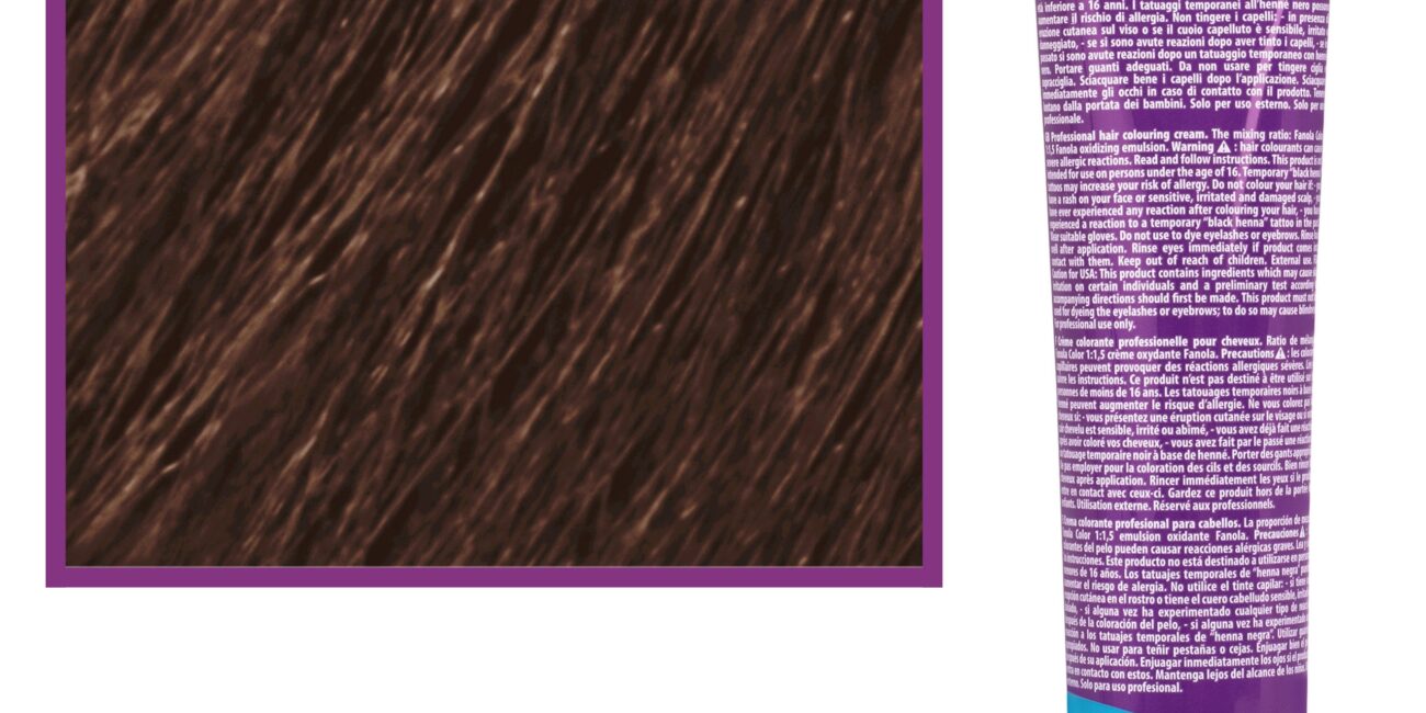 Fanola Crema Color farba - profesjonalny krem koloryzujący, 100 ml 6.13 | Ciemny Beżowy Blond