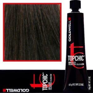 Goldwell Topchic - profesjonalna farba do włosów, 60ml 5-A Jasny Popielaty Brąz