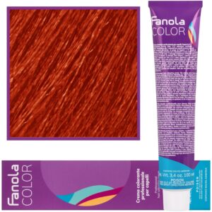 Fanola Crema Color farba - profesjonalny krem koloryzujący, 100 ml 8.44 | Jasny Blond Intensywnie Miedziany