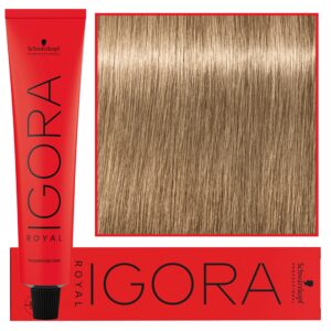 Schwarzkopf Professional Igora Royal - trwała farba do włosów o innowacyjnej formule, 60ml 8-0 | Jasny Blond Naturalny