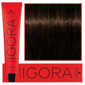 Schwarzkopf Professional Igora Royal - trwała farba do włosów o innowacyjnej formule, 60ml 4-46 | Średni Brąz Beżowo Czekoladowy