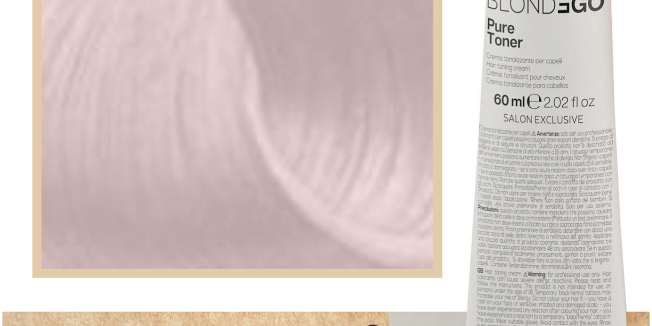 Alter Ego BlondEgo Pure Toner - ochładzający kolor toner do włosów blond, różne kolory, 60ml White | Biały
