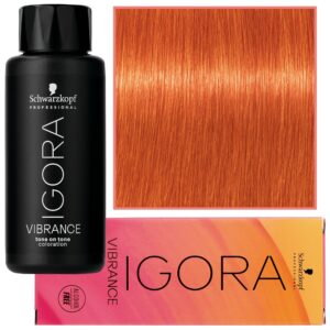 Schwarzkopf Professional Igora Vibrance – półtrwała farba do włosów bez amoniaku, 60ml 0-77 | Koncentrat Miedziany