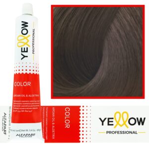 Alfaparf Yellow - trwała farba do włosów z aloesem i kiełkami pszenicy, 100ml 6 Cool | Zimny Ciemny Naturalny Blond