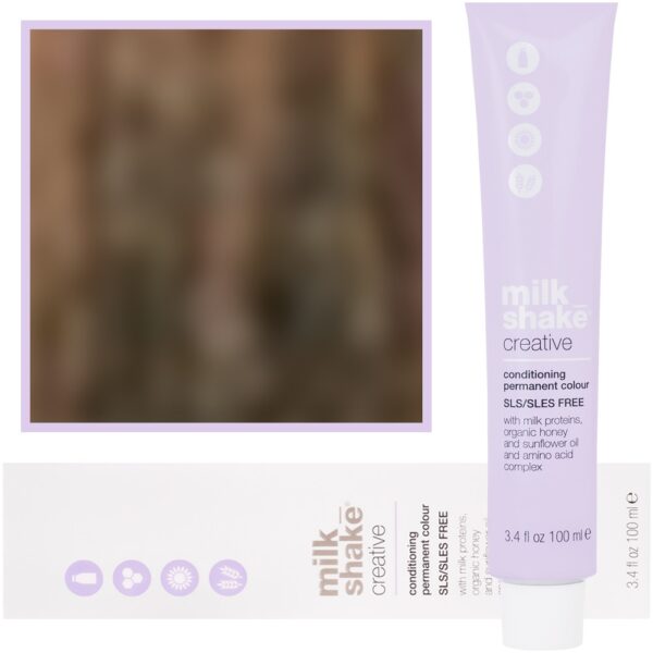 Milk Shake Creative - farba do włosów 100ml, pełna paleta kolorów 7,13 | 7AG || Średni Popielaty Złoty Blond