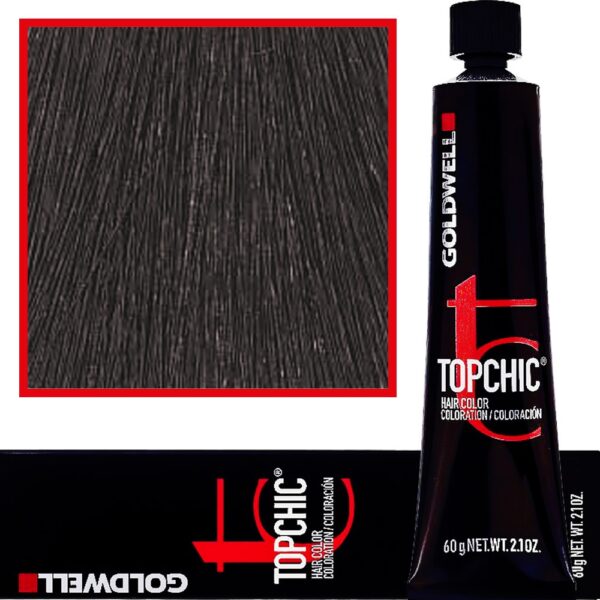 Goldwell Topchic - profesjonalna farba do włosów, 60ml 3-N Ciemny Naturalny Brąz
