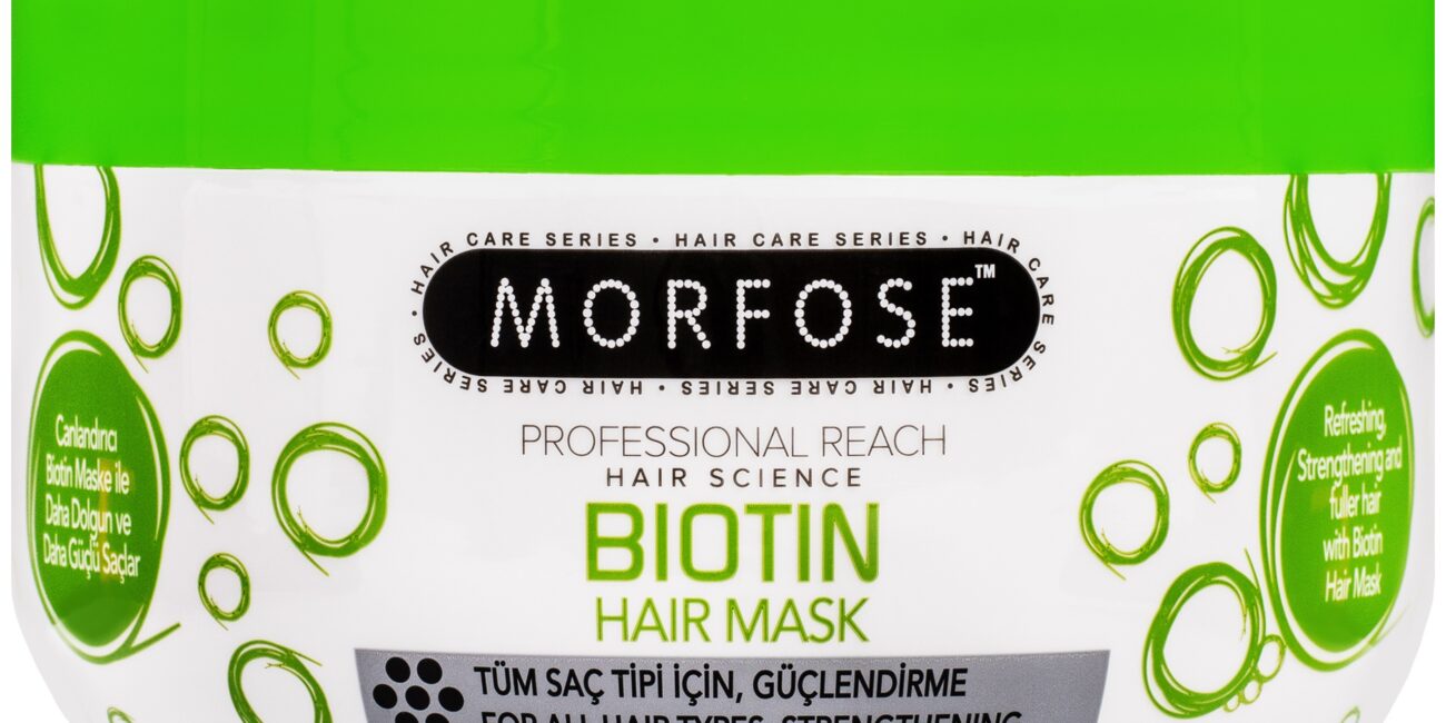 Morfose Biotin Hair Mask - wzmacniająca maska z biotyną do włosów zniszczonych, 500ml