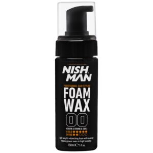 Nishman Foam Wax 00 - wosk do stylizacji włosów w piance, 150ml