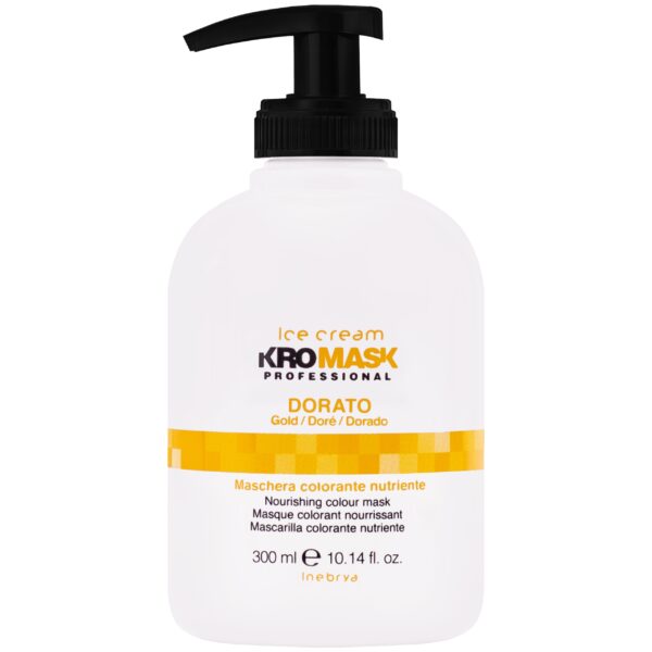 Inebrya Kromask - maska koloryzująca, różne kolory, 300ml Dorato | Złoty