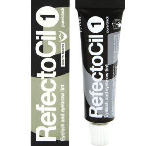 Refectocil henna do brwi i rzęs w żelu 15ml długotrwały efekt podkreślający oprawę oczu 1 Czerń