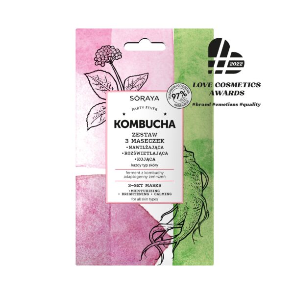Soraya Zestaw 3 maseczek KOMBUCHA 3x8ml