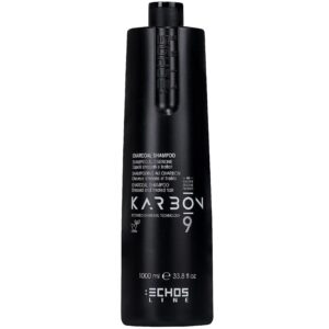 Echosline Karbon 9 Charcoal Shampoo - szampon do włosów zniszczonych z węglem, 1000ml