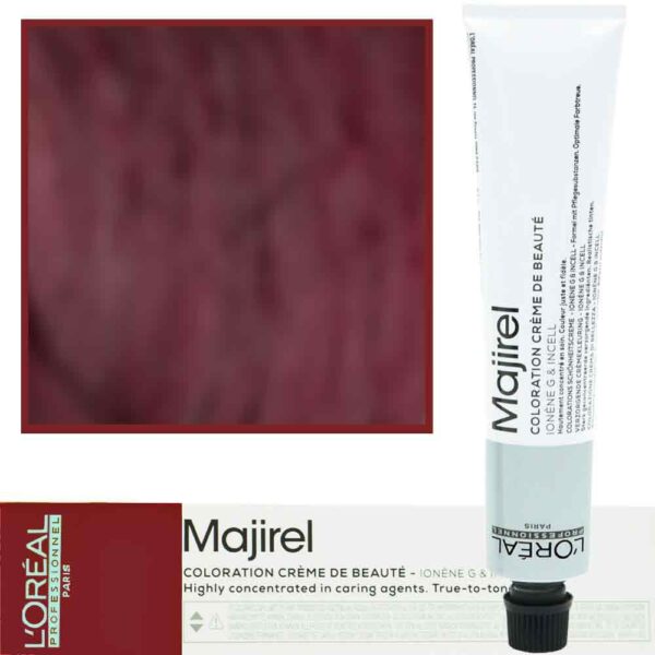 Loreal Majirel - profesjonalna farba do włosów, paleta kolorów, 50ml 4.60 Brąz Czerwony Intensywny