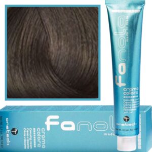 Fanola Crema Color farba - profesjonalny krem koloryzujący, 100 ml 4.8 | Matowy Kasztan