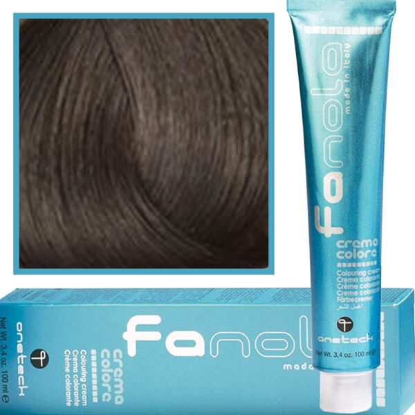 Fanola Crema Color farba - profesjonalny krem koloryzujący, 100 ml 4.8 | Matowy Kasztan