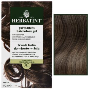 Herbatint Permanent Haircolour Gel – trwała, ziołowa farba do włosów w żelu, 170ml 7C | Popielaty Blond