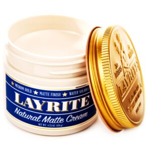 Layrite Natural Matt Cream Pomade matowa pomada do włosów 120g