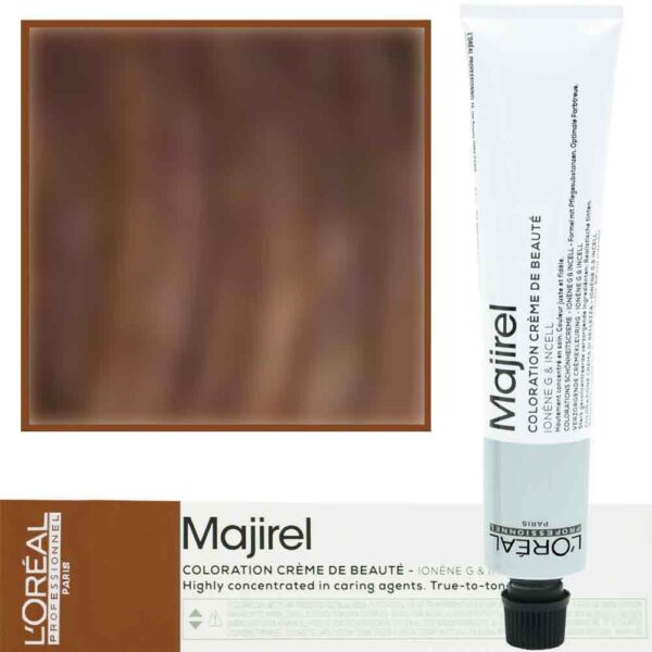 Loreal Majirel - profesjonalna farba do włosów, paleta kolorów, 50ml 7.8 Blond Mokka