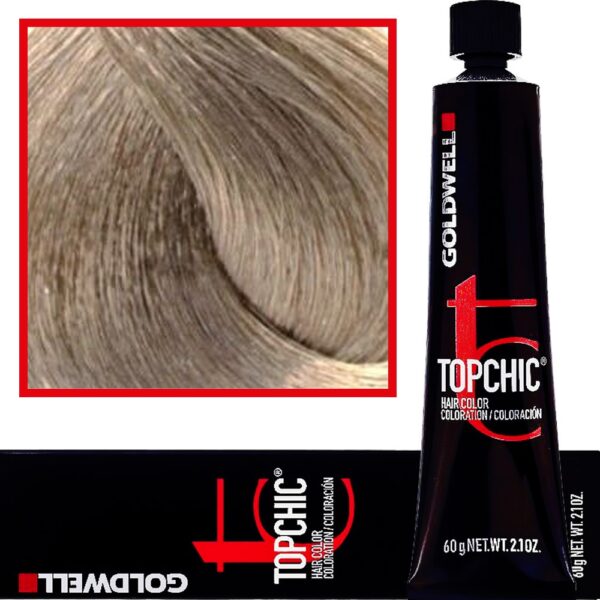 Goldwell Topchic - profesjonalna farba do włosów, 60ml 8-B Jasny Beżowy Blond