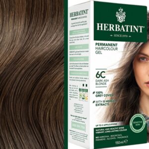 Herbatint trwała farba do włosów z ekstraktami ziołowymi 150ml 6C Ciemny Popielaty Blond