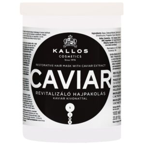 Kallos Caviar Restorative Mask - maska do włosów zniszczonych, ekstrakt z kawioru, 1000ml