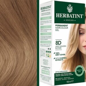 Herbatint trwała farba do włosów z ekstraktami ziołowymi 150ml 8D Jasny Złoty Blond