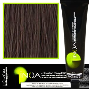 Loreal Inoa farba do włosów głęboki i trwały kolor dodatkowa ochrona włosa 60 ml 6.0 Głęboki Ciemny Blond