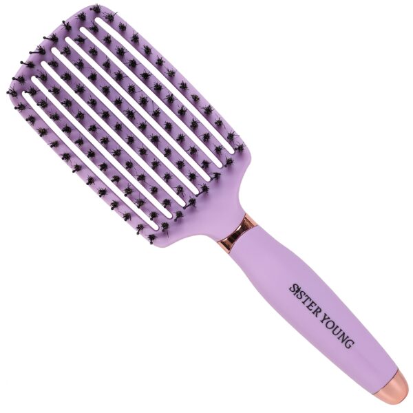 Sister Young Ovia BV - szczotka do włosów z włosiem dzika, różne kolory Lilac | Liliowy