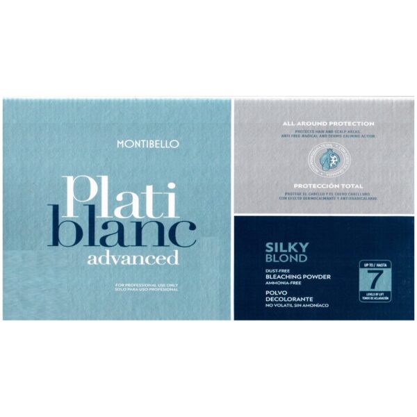 Montibello Platiblanc Silky Blond - profesjonalny rozjaśniacz do włosów, 2x500g