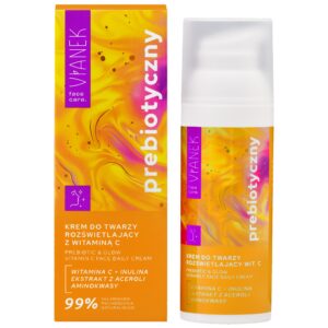 Vianek Prebiotyczny - rozświetlający krem do twarzy z witaminą C, 50ml