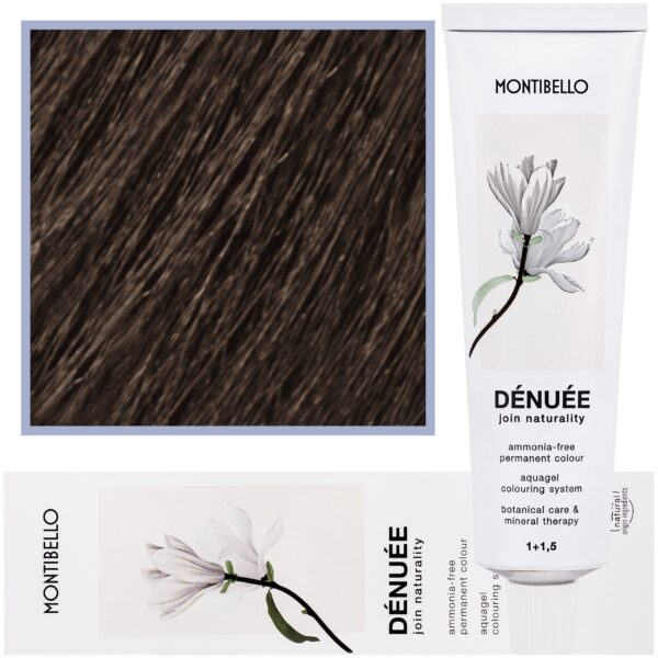 Montibello Denuee – naturalna wegańska farba do włosów bez amoniaku, 60 ml 5,1 | Popielaty Jasny Brąz