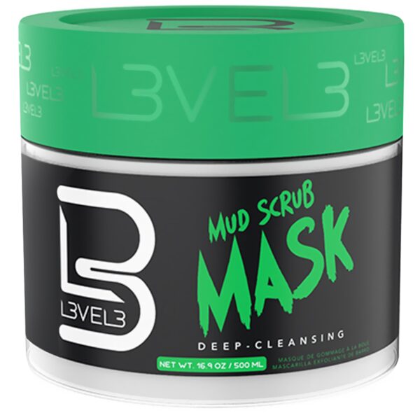 L3VEL3 Mud Scrub Mask - błotna maseczka peelingująca do twarzy, 500ml