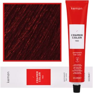 Kemon Cramer Color – kremowa farba do włosów z olejem kokosowym, 100ml 6,55 | Ciemny Głęboki Czerwony Blond
