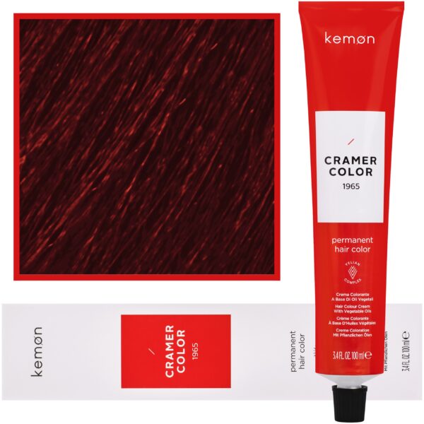Kemon Cramer Color – kremowa farba do włosów z olejem kokosowym, 100ml 6,55 | Ciemny Głęboki Czerwony Blond